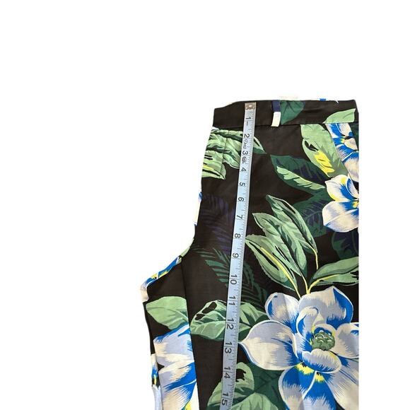 Banana Republic Blue Floral Print Office Work Career Avery Trouser Pants Size 6 - Picture 10 of 12